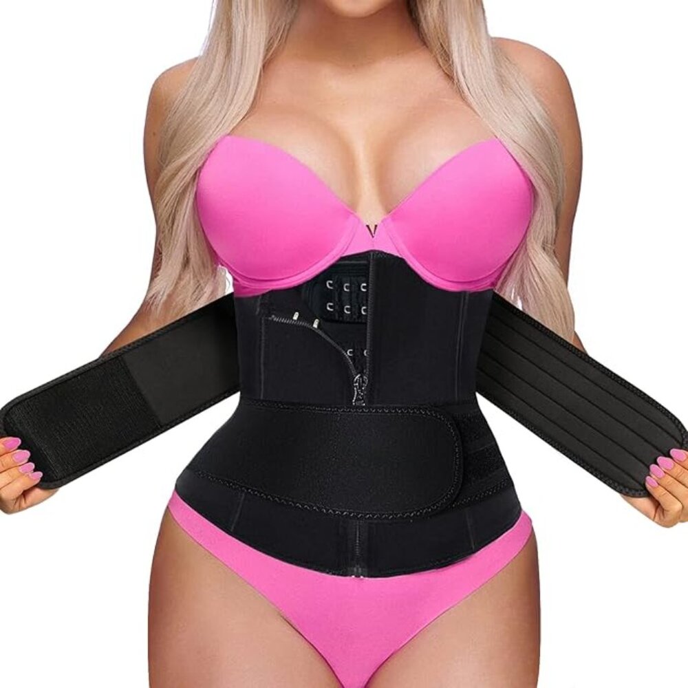 GainKee Clip and Zip Waist Trainer Corset Women Neoprene Worked Out Sweat Vest